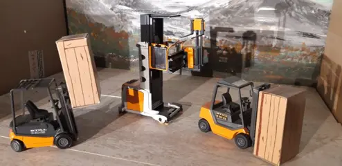 CE Models - 1:25 - Still RX70-25,RX60-25 en RX-X - 2xHeftruck Still en een smalla pad stapelaar Still