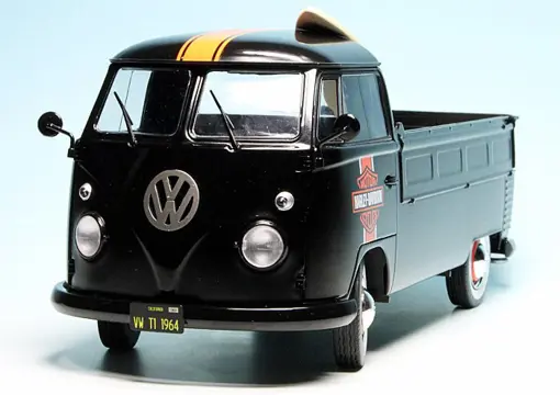 Solido - 1:18 - Volkswagen T1 Pick-Up 1950 - Black Custom - Harley-Davidson