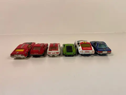 Corgi - Andere - Whizzwheels Sammlung - Ferrari Daytona, Ford Mustang Mach 1, Mercedes Benz 350 SL, Datsun 240 Z, Ford GT70