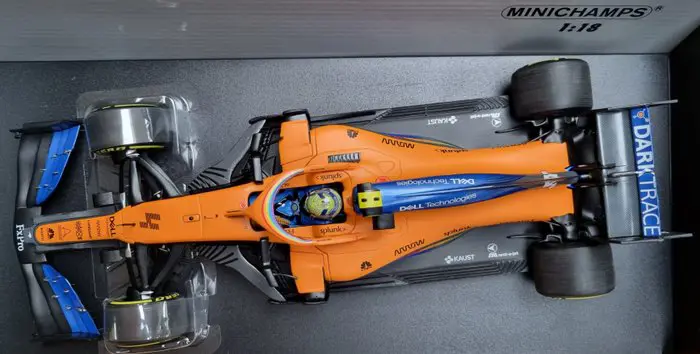 Minichamps - 1:18 - McLaren F1 Team - McLaren Renault MCL35 #4 Lando Norris - 3rd Place Austrian GP 2020 - Limited Edition 1.338 pcs.