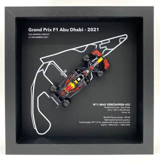 Framedwheels 3D - 1:43 - Complete Victories Season 2021 Red Bull #33 RB16B - Formule 1 - Max Verstappen