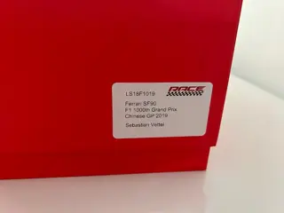 Look Smart - 1:18 - Sebastiaan Vettel SF90 - ferrari - 2019 GP China 1000th GP