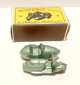 Matchbox - 1:64 - Lambretta and Sidecar n. 36 - Lesney Toys