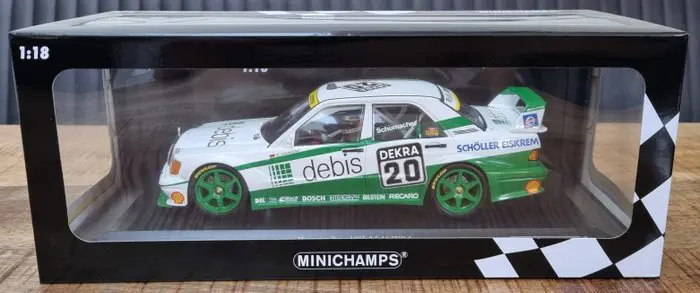 Minichamps - 1:18 - Mercedes-Benz 190E 2.5-16 EVO 2 - Team Zakspeed - #20 Michael Schumacher - DTM 1991 - Limited Edition 300 pcs.