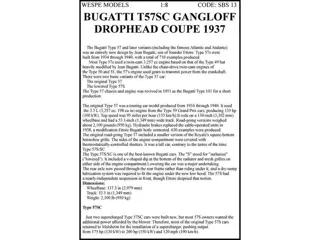 Wespe Classic - 1:8 - Bugatti T57SC Gangloff 1937 Drophead Coupe,kit