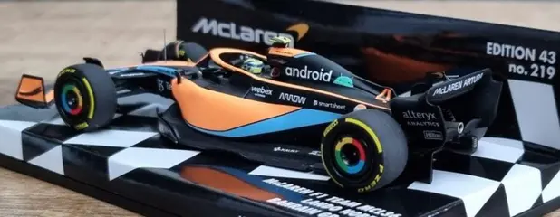 Minichamps - 1:43 - McLaren F1 Team - McLaren MCL36 #4 Lando Norris - Bahrain GP 2022 - Limited Edition 744 pcs.