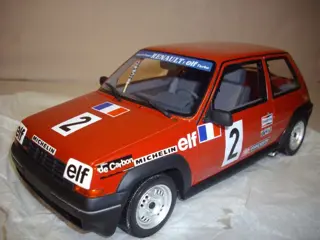 Otto Mobile - 1:18 - Renault 5 GT Turbo Coupe 1985 rouge/rood