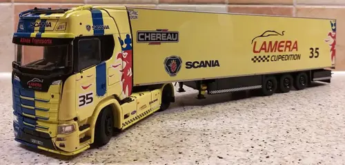 Tekno - 1:50 - SCANIA S730 - trekker met koeltrailer "Lamera Cupedition"