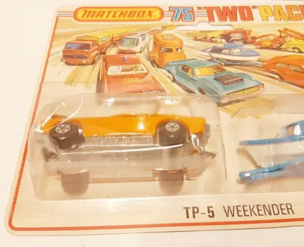 Matchbox - 1:64 - Ford Capri n. 54, Boat and Trailer n. 9 - 'Two-packs' TP-5 (The Weekender)