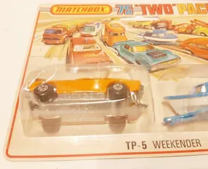 Matchbox - 1:64 - Ford Capri n. 54, Boat and Trailer n. 9 - 'Two-packs' TP-5 (The Weekender)