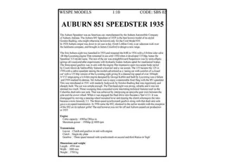 Wespe Classic - 1:10 - Auburn 851 Speedster 1935, kit model