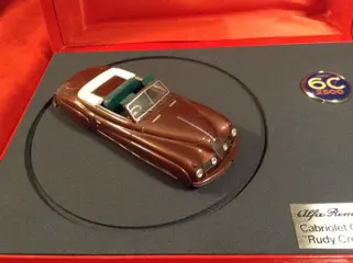 B.B.R. Automodelli - made in Italy - 1:43 - Alfa Romeo 6C 2500S Cabriolet Ghia "Rudy Crespi" 1948 - fabriek gebouwd door BBR -- genummerd #081/500