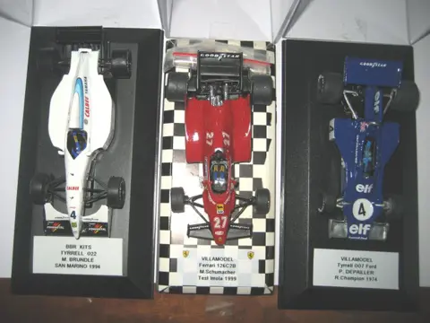 BBR - Villamodel - 1:43 - LOT 3 F.1 Modello BBR Tyrrell 022 - Villamodel Ferrari 126 C2B - Tyrrell 007 #1:43 - Gemonteerde kit