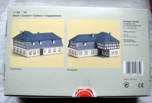 Auhagen H0 - 11330 / 11354 / 11385 / 4/01 - Toebehoren - 4 model kit gebouwen