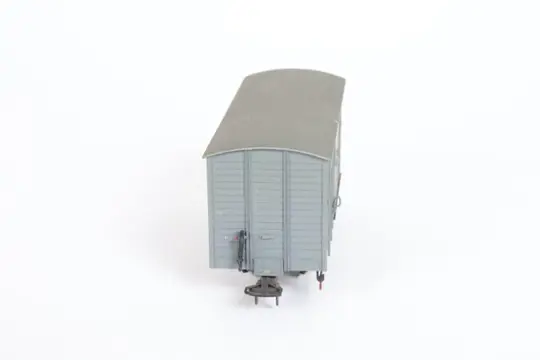 Cees van der Visch H0m - Goederenwagon - Messing smalspoor wagon 34 - NBM