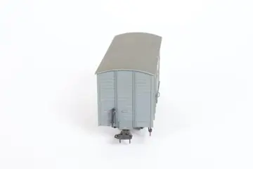 Cees van der Visch H0m - Goederenwagon - Messing smalspoor wagon 34 - NBM