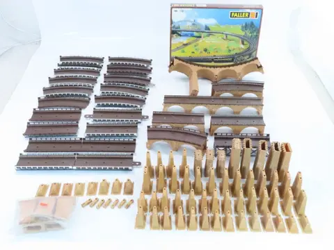 Faller H0 - 548 / 120471 - Landschap - Groot assortiment van brugdelen en pijlers