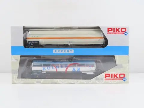 Piko H0 - 54669/72009 - Goederenwagon - Knikketelwagen 'Kölner Zucker' en Gasdruk ketel wagen 'OnRail' - DB
