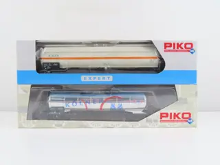 Piko H0 - 54669/72009 - Goederenwagon - Knikketelwagen 'Kölner Zucker' en Gasdruk ketel wagen 'OnRail' - DB