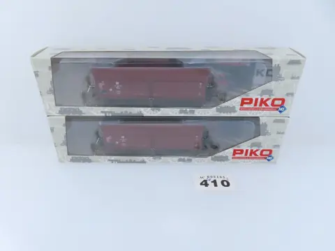 Piko H0 - 54246 - Goederenwagon - 2x 4-assige onder/zelflossers - DR (DDR)