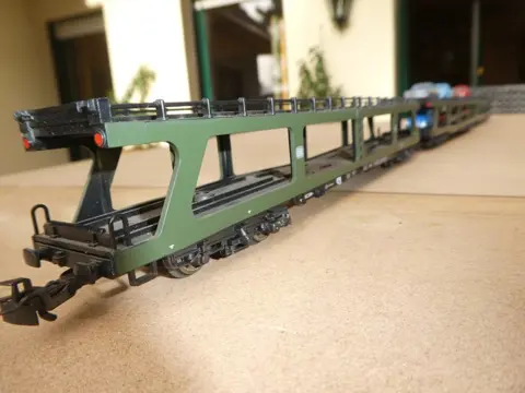 Märklin H0 - 4074/4084 - Goederenwagon - 3 vierassige autotreinrijtuigen met 8 wagens - DB