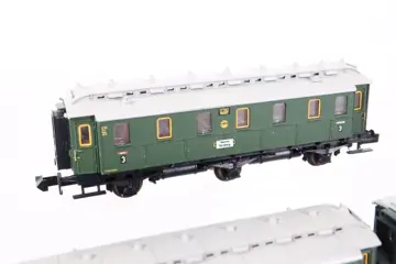 Minitrix N - 51 1018 00 - Passagiersrijtuig - Drie personenrijtuigen - DRG