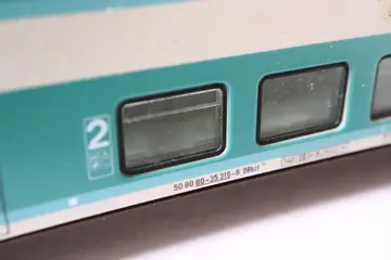 Fleischmann, Minitrix N - 8121K/8122K/8123K/11475 - Passagiersrijtuig - Vier dubbeldekkers - DB