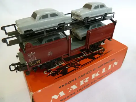 Märklin H0 - 4612/4613 - Goederenwagon - 6 autotransport wagons - DB