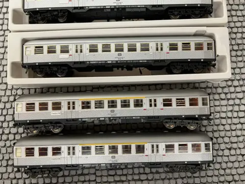 Fleischmann H0 - 5122, 1511 - Passagiersrijtuigen set - 5 Silberlingen rijtuigen - DB