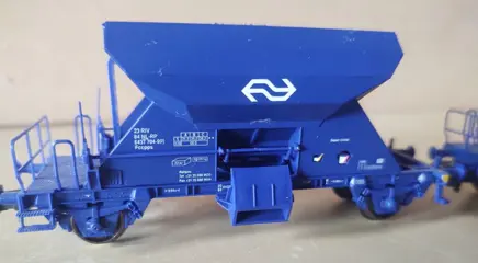 Roco H0 - 47535 A/-535 B/-535 C - Goederenwagon - Drie grindwagens - NS