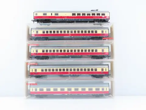 Fleischmann H0 - 5160/5161/5162/5163 - Passagiersrijtuig - 5 IC/EC rijtuigen - DB