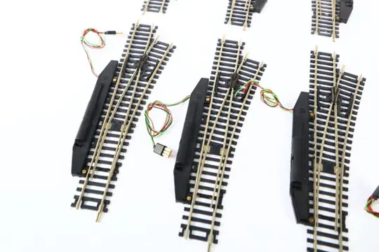 Roco H0 - Rails - Acht elektrische wissels