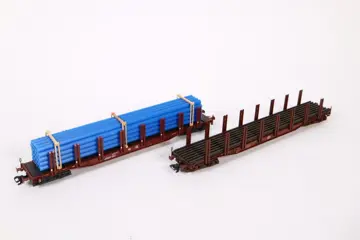 Märklin H0 - 4666/47718 - Goederenwagon - 2 Röngenwagens met lading - DB