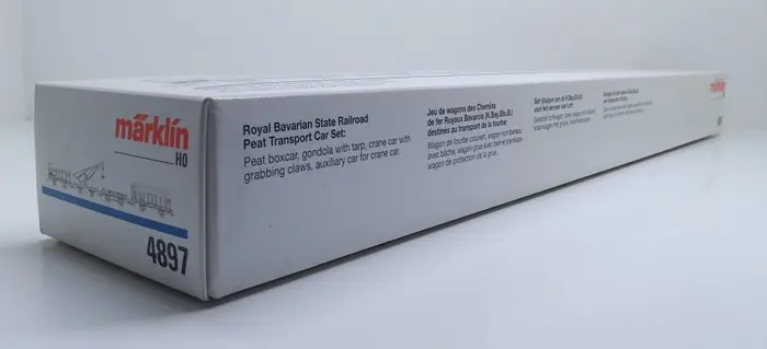Märklin H0 - 4897 - Goederenwagenset - Wagen -Set "Torf Transport" 1994 - K.Bay.Sts.B