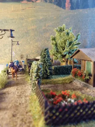 Faller, Noch, Preiser H0 - Landschap - Tuinhuisjes met vele details, tafereel