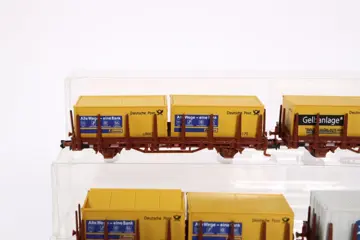 Hobbytrain N - H23005-11/H23832/H23832/H23826/H23833/H23005-7 - Goederenwagon - Zes goederenwagens met fraaie ladingen - DB