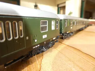 Märklin, Primex H0 - 4023/4026/4199 - Passagiersrijtuig - 6 sneltreinrijtuigen, nachttrein, deels met binnenverlichting - DB