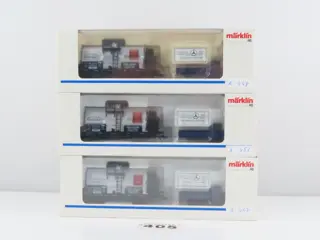 Märklin H0 - Museumwagen 1992 - Goederenwagenset - 3x 2-assige ketelwagen met pick-up, speciale editie Mercedes