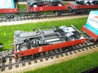Märklin H0 - 4503/4514 - Goederenwagon - 12 lageboordwagens met lading