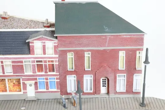 Zelfbouw H0 - Landschap - Huizenblok Mauritsweg Dordrecht