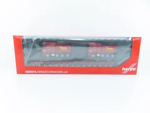 Herpa 1:87 - Modelauto's - 3 Vrachtauto's en platte wagen voor zeer zwaar vervoer met opdruk "Paule"