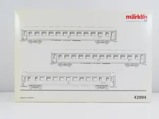 Märklin H0 - 42994 - Passagiersrijtuigen set - 3-delige rijtuigset 'Sudwind' sneltreinwagens - DB