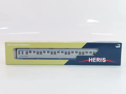 Heris H0 - 18009 - Passagiersrijtuig - Inox slaaprijtuig Type P - SNCF