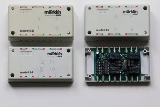 Märklin H0 - 6083/6084 - Toebehoren - 5x Decoder k83 en 2x Decoder k84