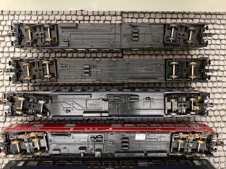 Roco H0 - Passagiersrijtuig - 7 diverse o.a. Touropa, Scharnow, DSG, bagage, post - DB