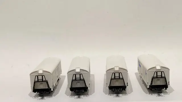 Liliput H0 - 221 40/-43/216 14/253 41/207 40/244 41/-45 - Goederenwagon - Goederenwagons, tijdperk III, IV en V - NS