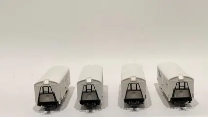 Liliput H0 - 221 40/-43/216 14/253 41/207 40/244 41/-45 - Goederenwagon - Goederenwagons, tijdperk III, IV en V - NS