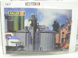 Faller H0 - 167 - Landschap - 4 Stuks dubbele Silo's, bouwpakket