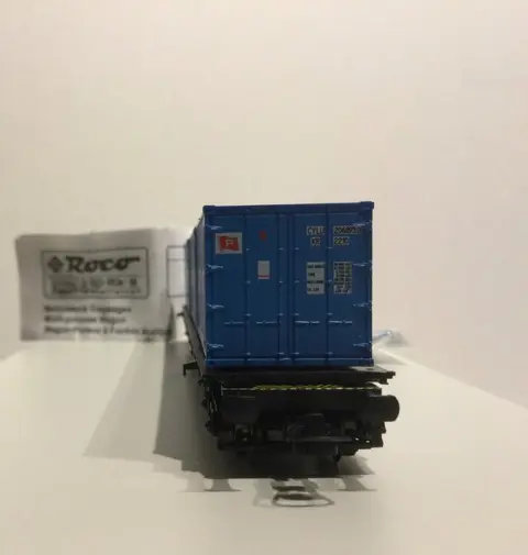 Roco H0 - 46780/46306 - Goederenwagon - 5 containerwagens - DB