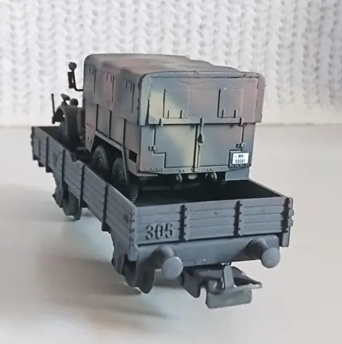 Märklin H0 - Goederenwagon - 3 unit diesel met dekzeil, vatentanksysteem en veldkeuken - DR (DRB)